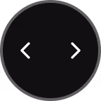 Circular dark navigation button with left and right white arrows.