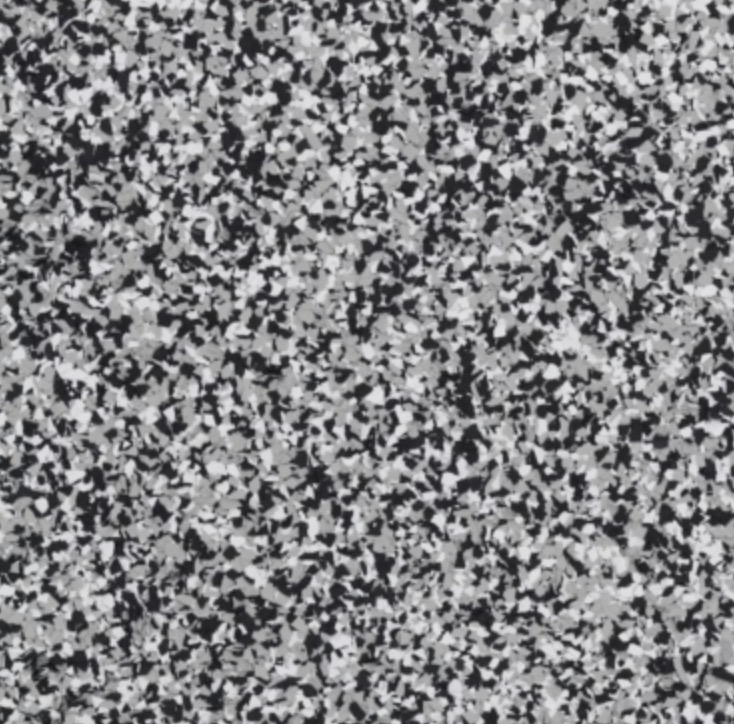 Modern garage with a shiny epoxy resin floor housing a silver sports car, a black sedan, and a green off-road vehicle.