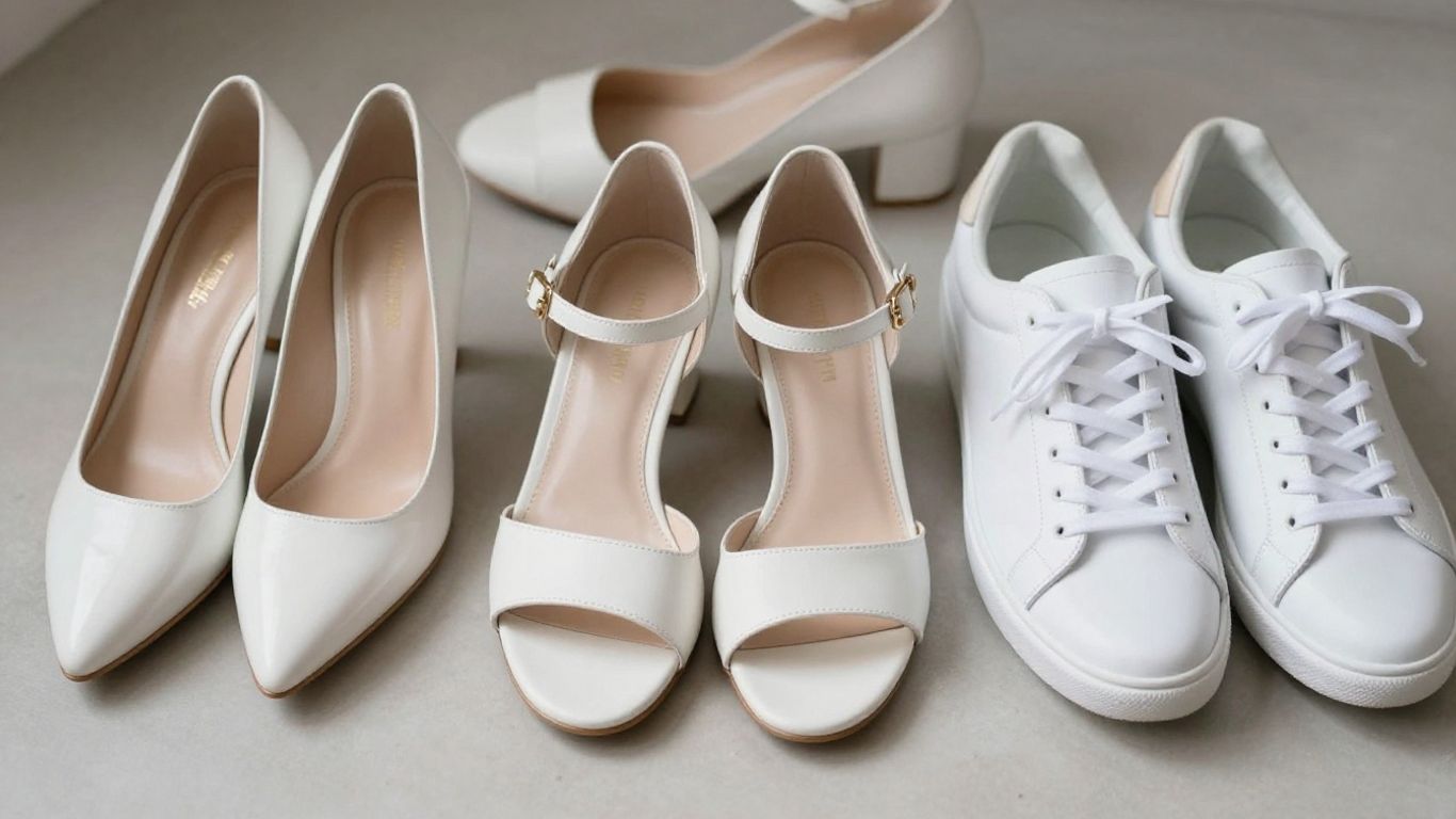 Hvide sko til konfirmation: forskellige stilarter og designs.
