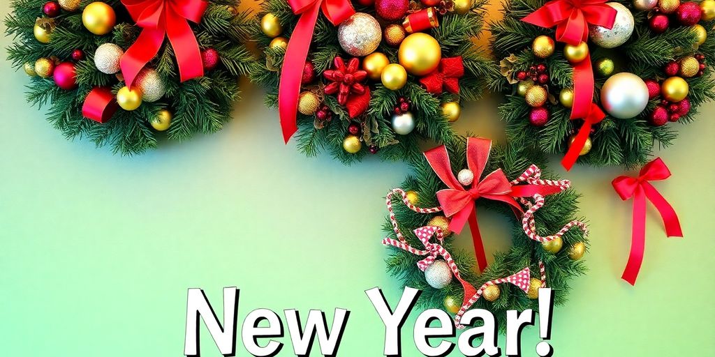 Festlige kranse til nytår