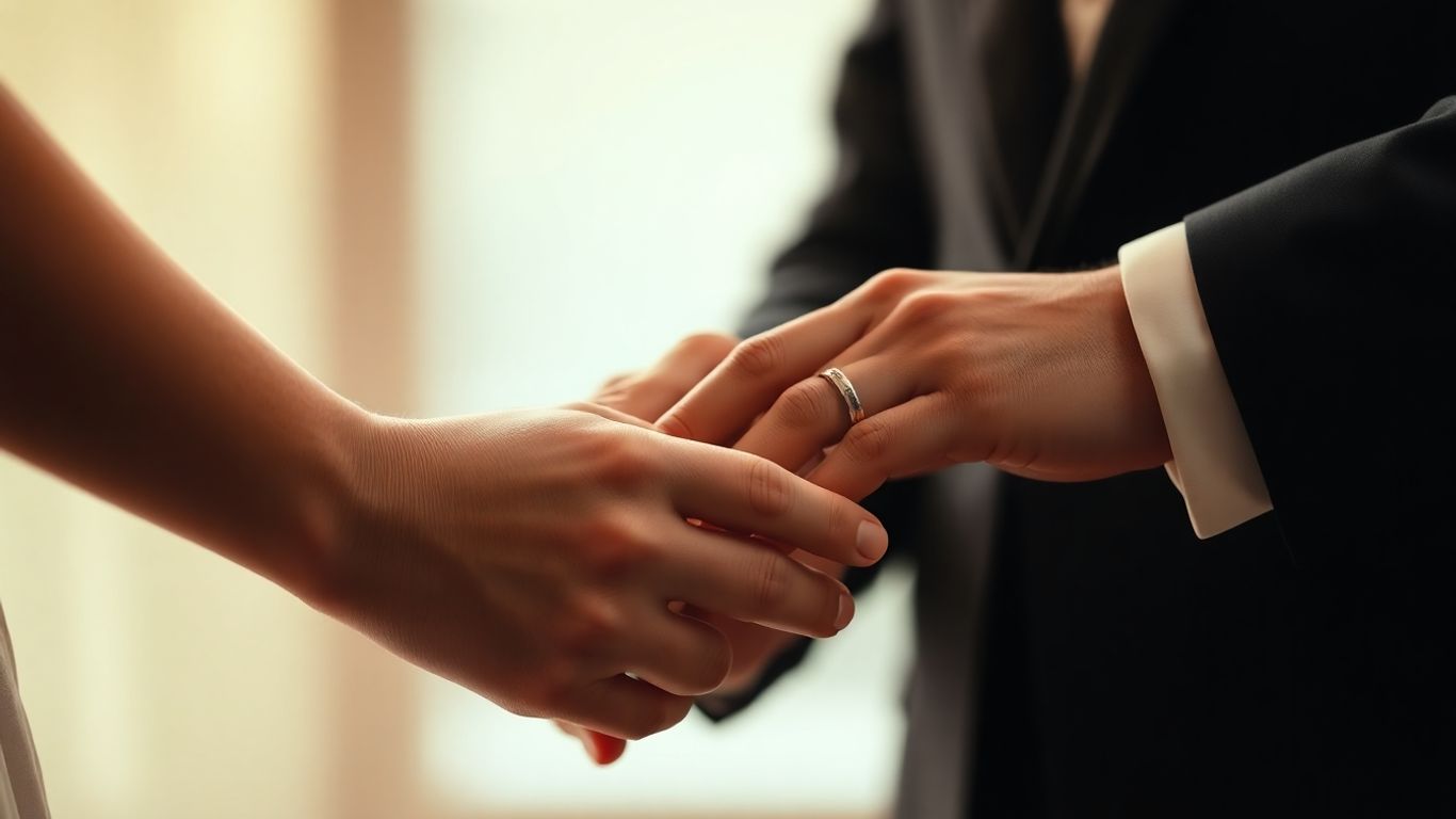 Par der udveksler vielsesringe