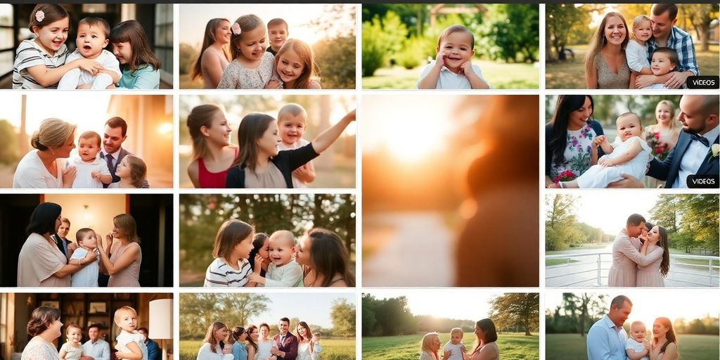 Billeder og videoer fra dåb samlet online.