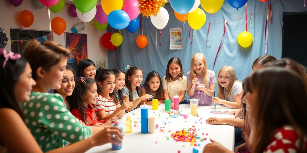 Festlig konfirmation med glade gæster og kreative lege.