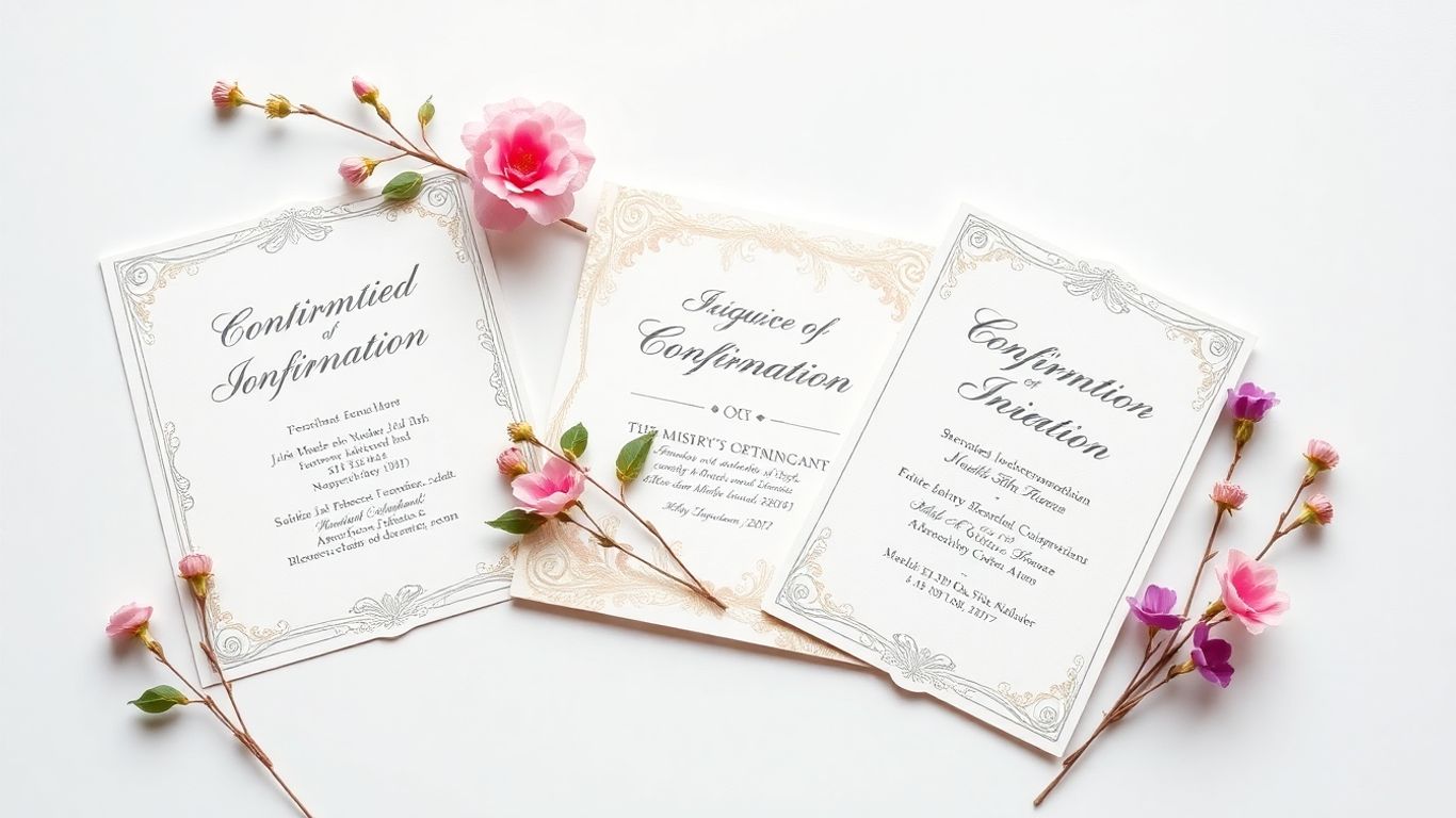 Unikke konfirmationsindbydelser med smukke designs