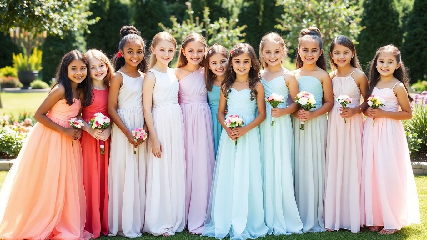 Smukke brudepigekjoler til alle aldre og størrelser.