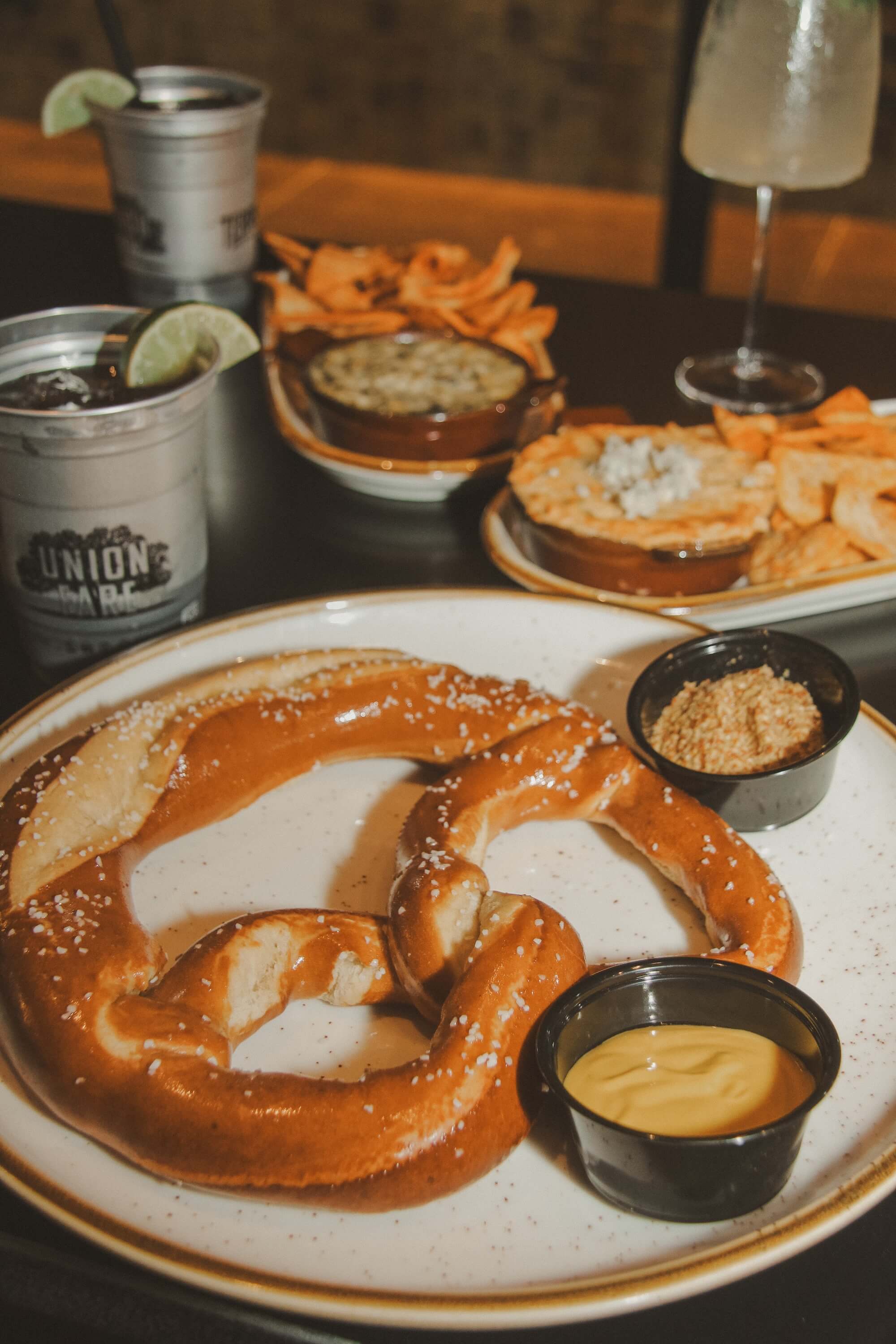 Giant Pretzel at Union Fare Athens