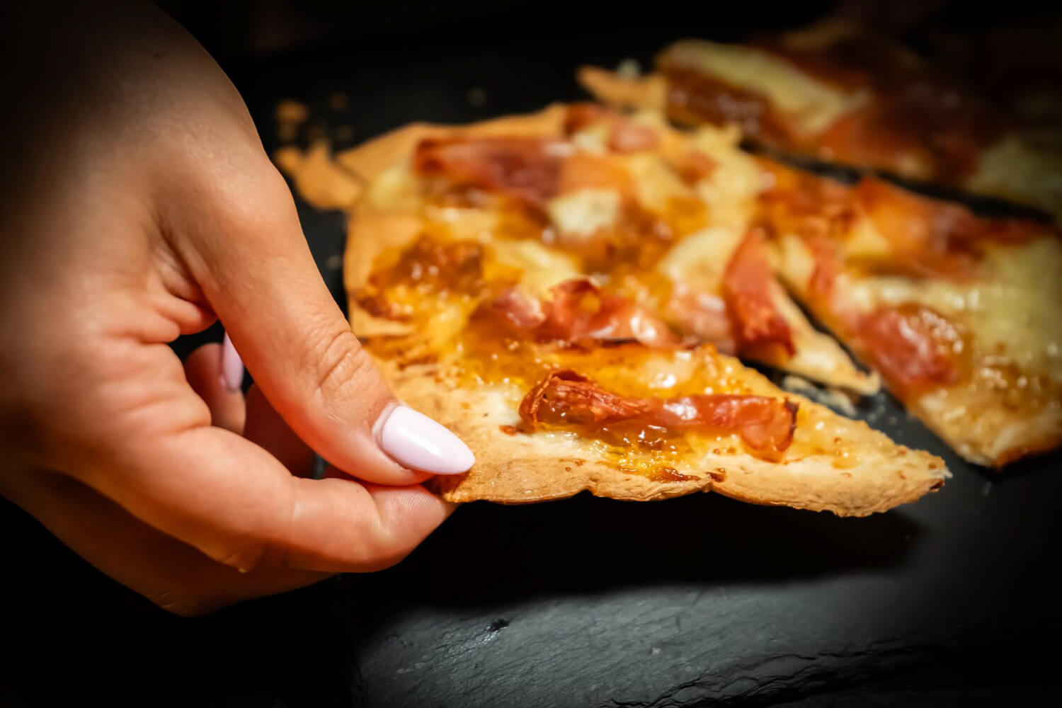 Fig Jam, Prosciutto and Brie Flatbread at Union Fare Athens
