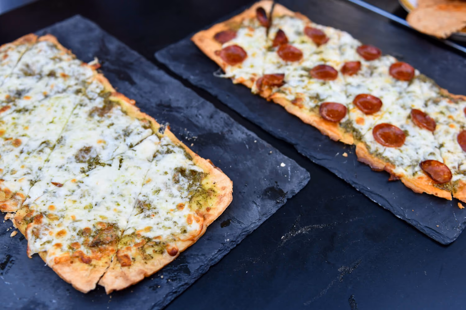 Pesto and Mozzarella Flatbread at Union Fare Athens, photo 3
