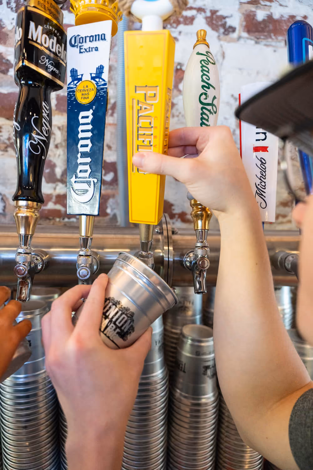 Draft beer and Prosecco for Twosday at Union Fare Athens