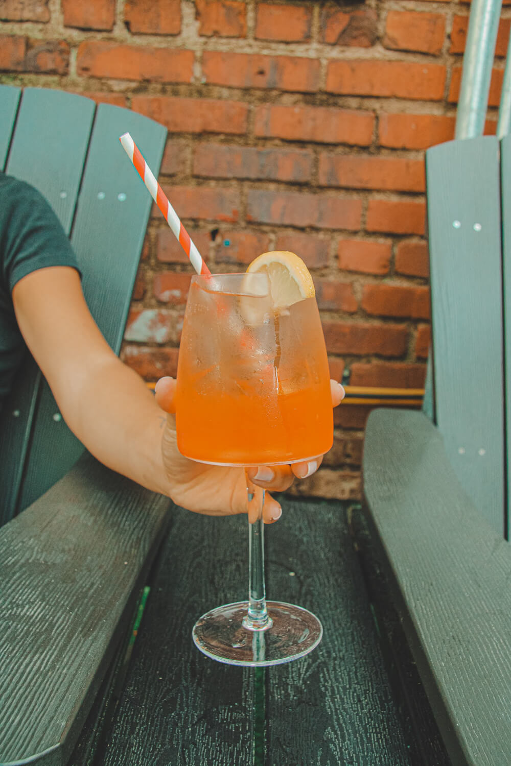 Lillet-Fruit Spritz at Union Fare Athens