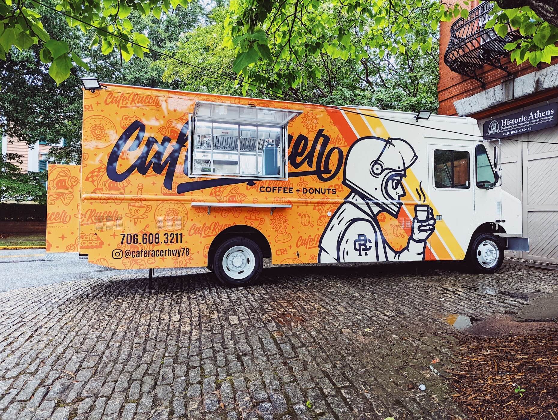Cafe Racer coffee and breakfast truck at Union Fare Athens