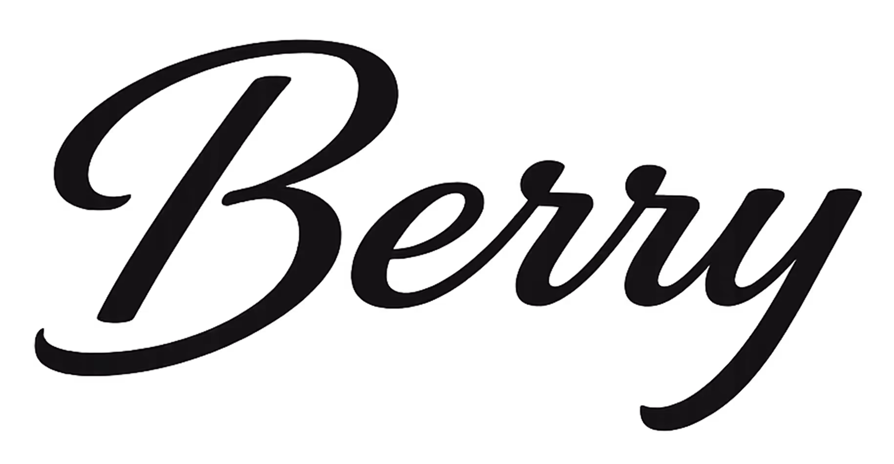 Berry Markenlogo-Schriftzug in kalligrafischem Stil.