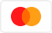 Mastercard-Logo mit zwei sich überschneidenden roten und orangen Kreisen.