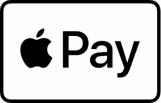 Apple Pay-Logo auf weißem Hintergrund.