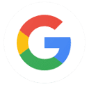 Google logo with multicolored G in a white circle.