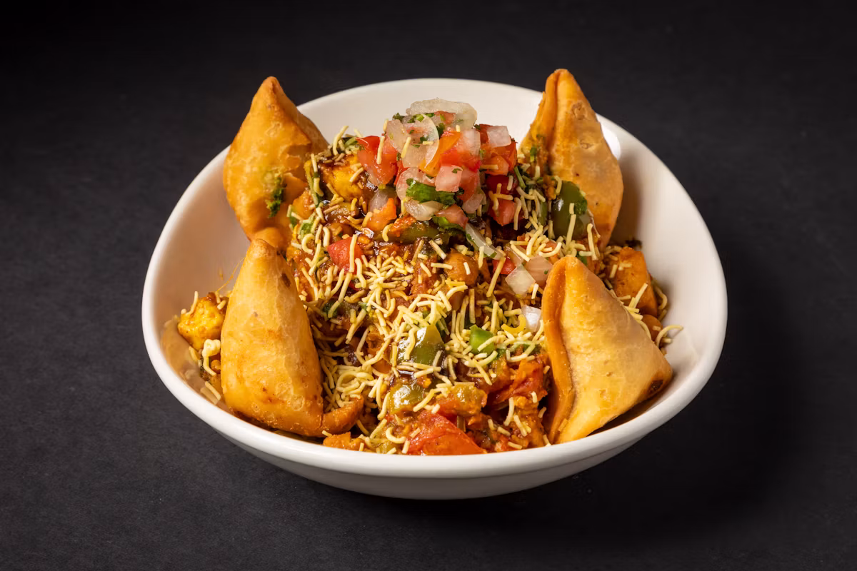 Deconstructed Samosa at Curry Up Now