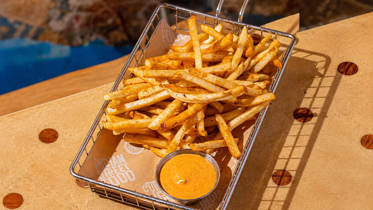 Peri Peri Fries at Curry Up Now