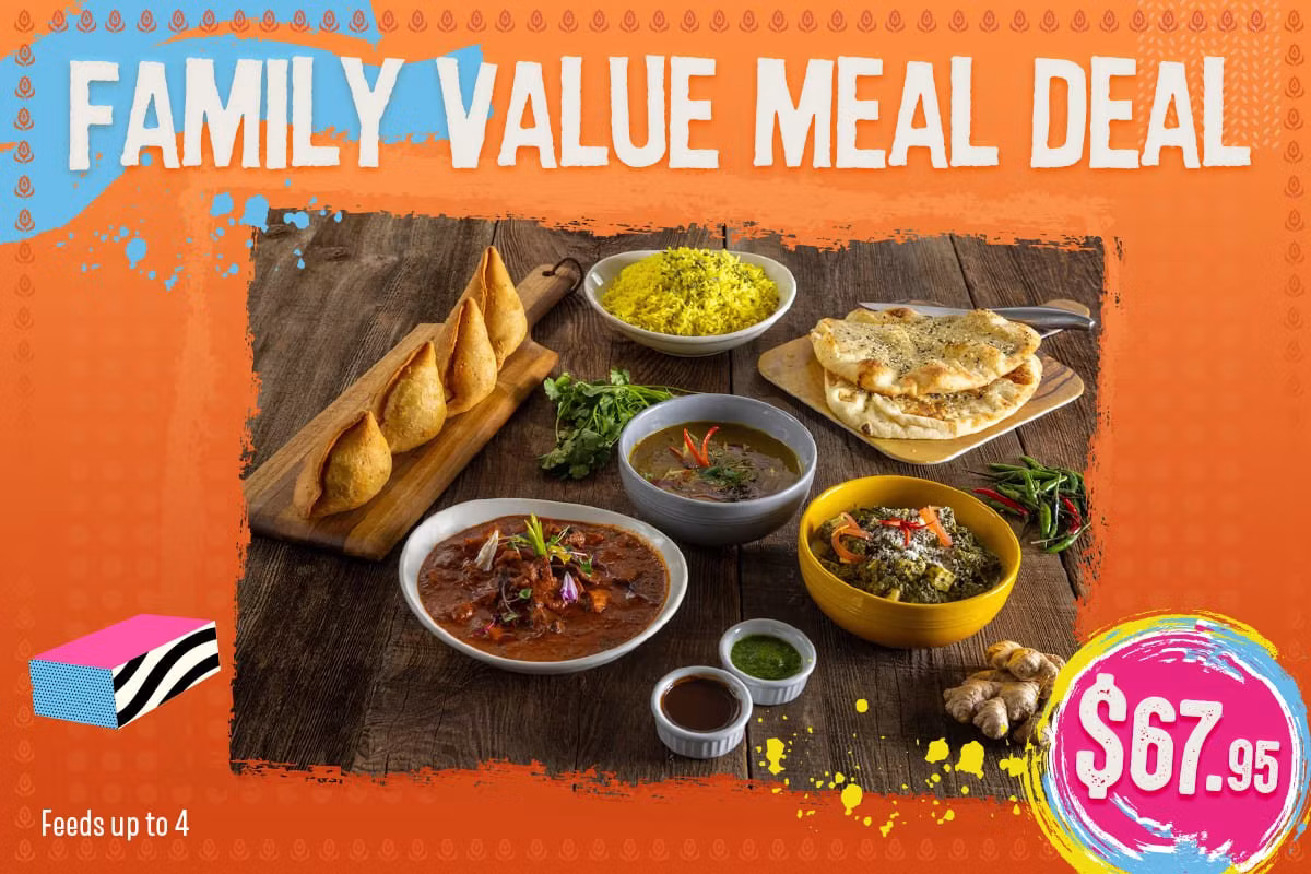 Family Value Meal Deal for 4 at Curry Up Now