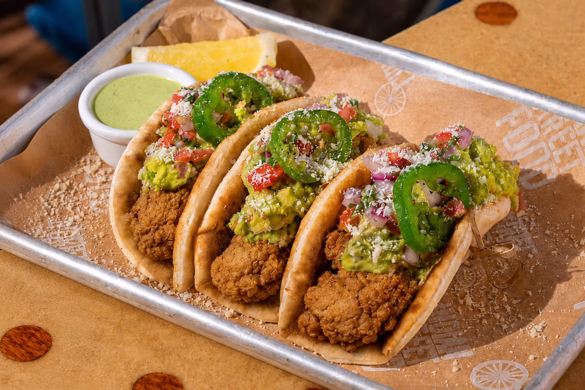 Chutney Crunch Chicken Tacos at Curry Up Now