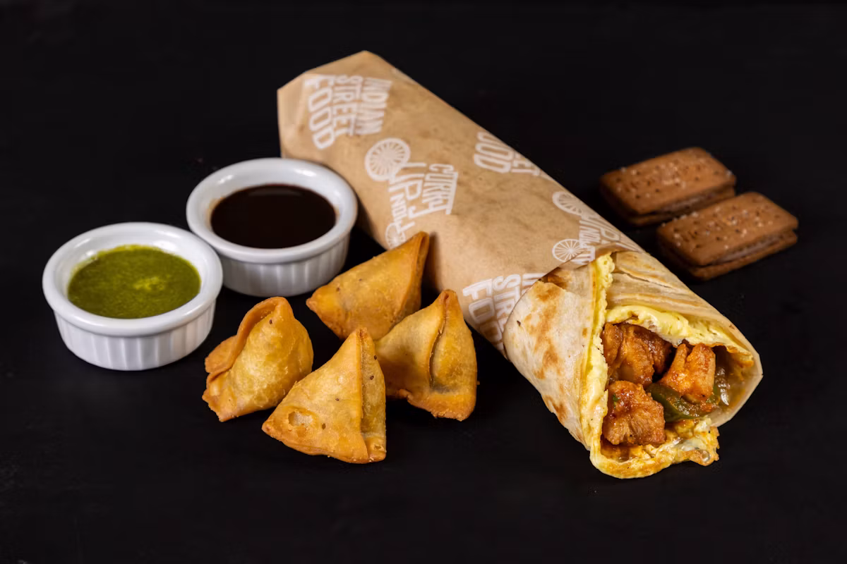 Kathi Roll Combo Meal Deal at Curry Up Now