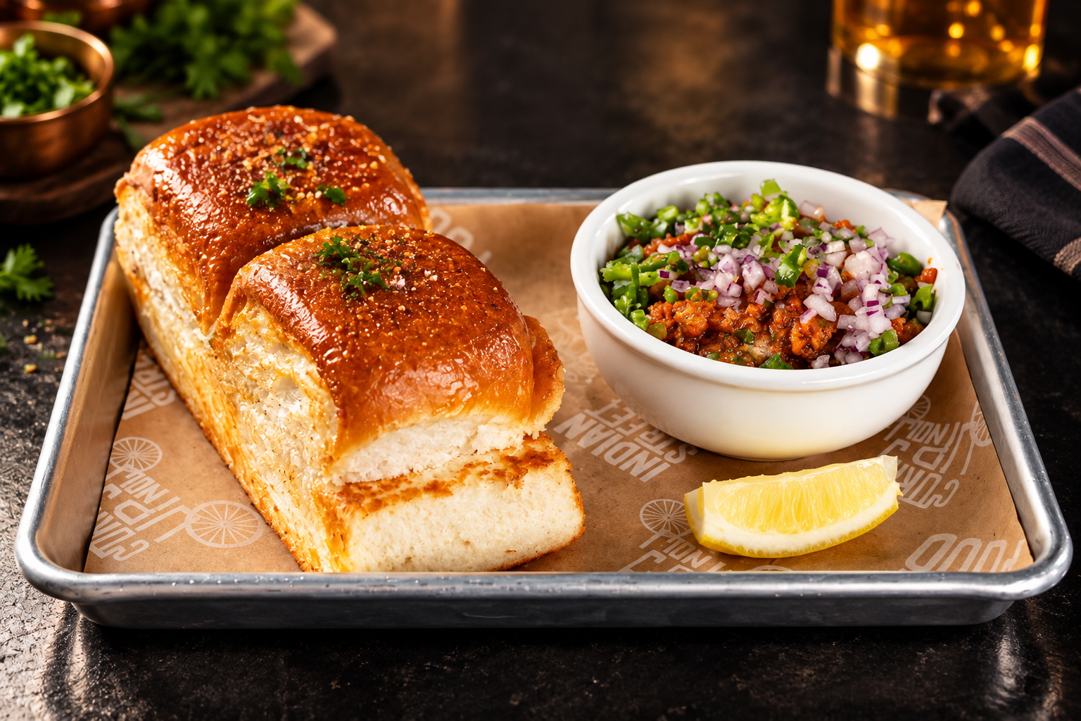 Pav Bhaji at Curry Up Now