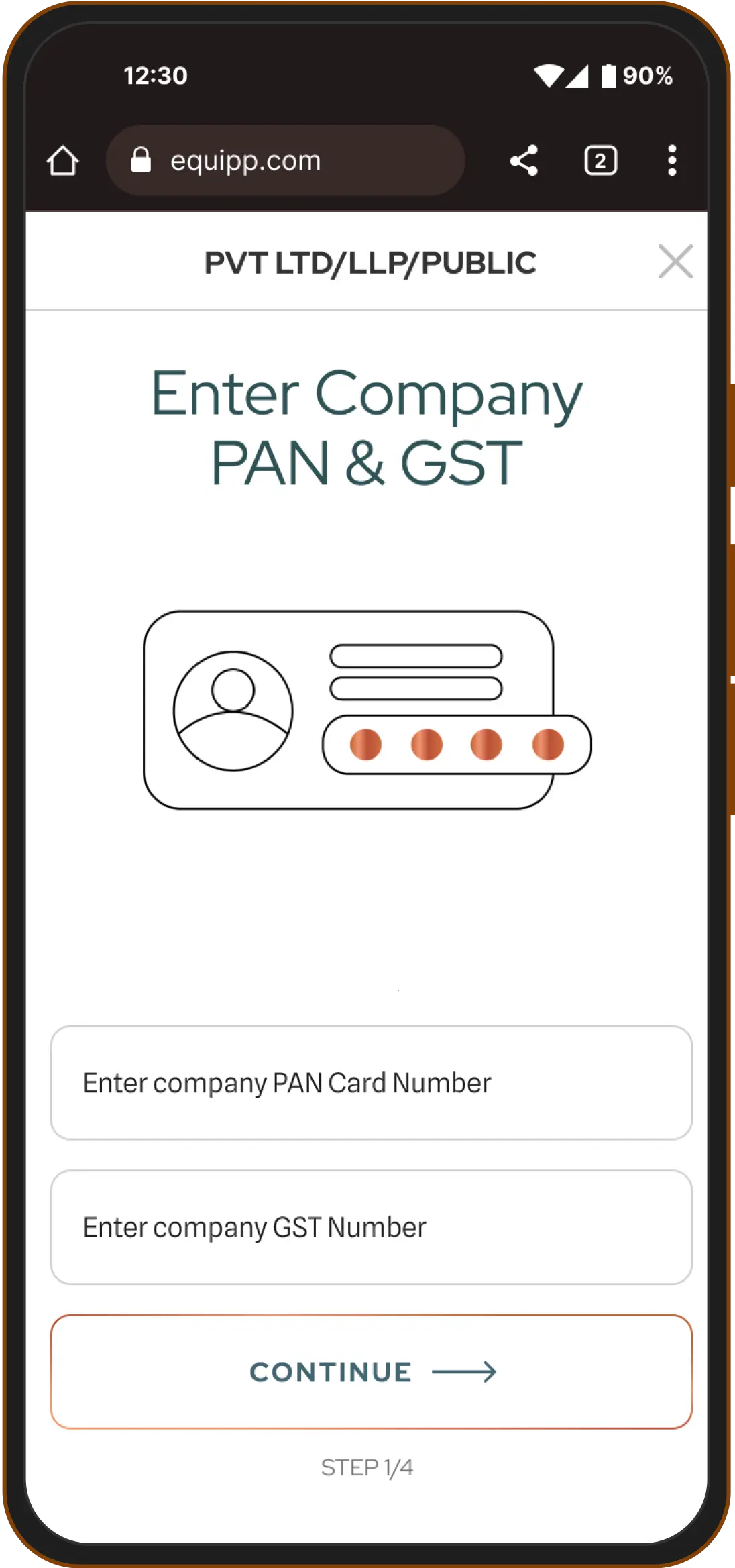 Equipp Project Mobile User Interface