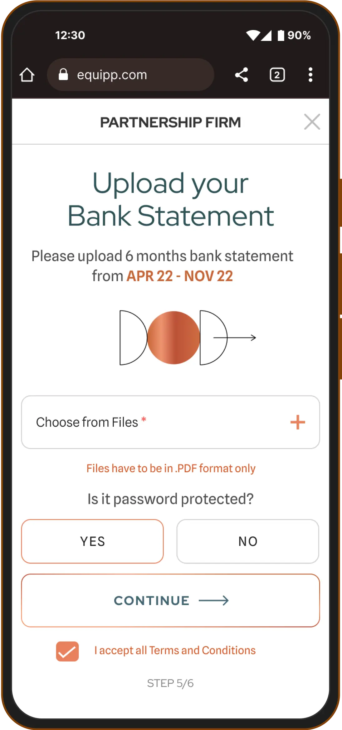 Equipp Project Mobile User Interface