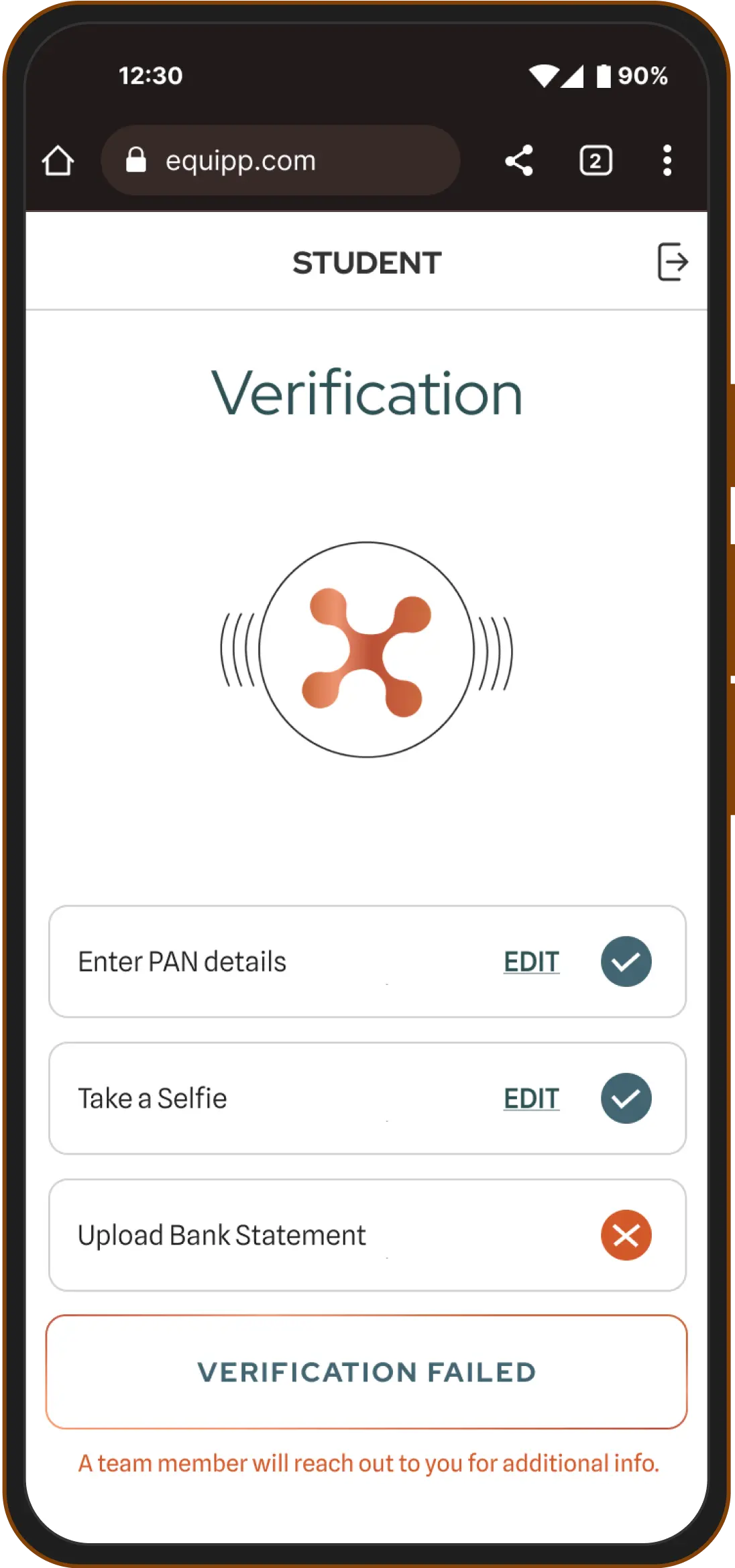Equipp Project Mobile User Interface