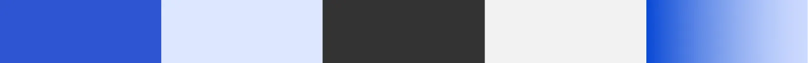 Horizontal color palette with eight vertical bars showing a gradient from blue to light purple with a black and white bar in the center.