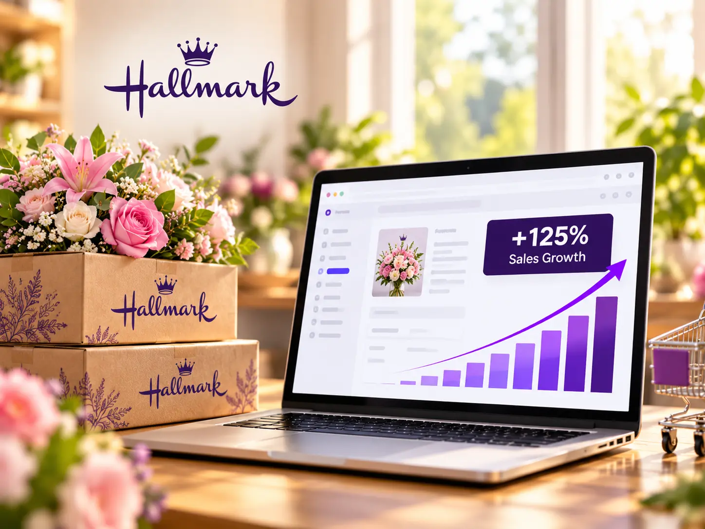 Hallmark Flowers Amazon Ad Sales Growth: 125% | Adorbix