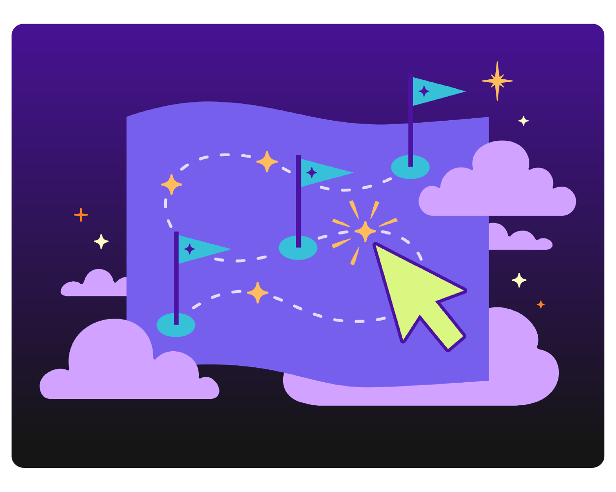 Illustration of a roadmap