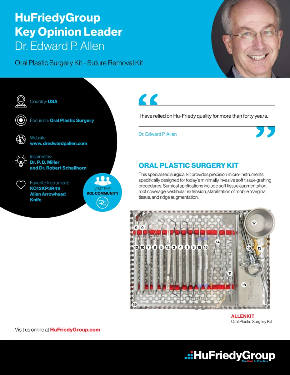 Hu-Friedy Dr. Allen Oral Plastic Surgery Kit 型錄封面