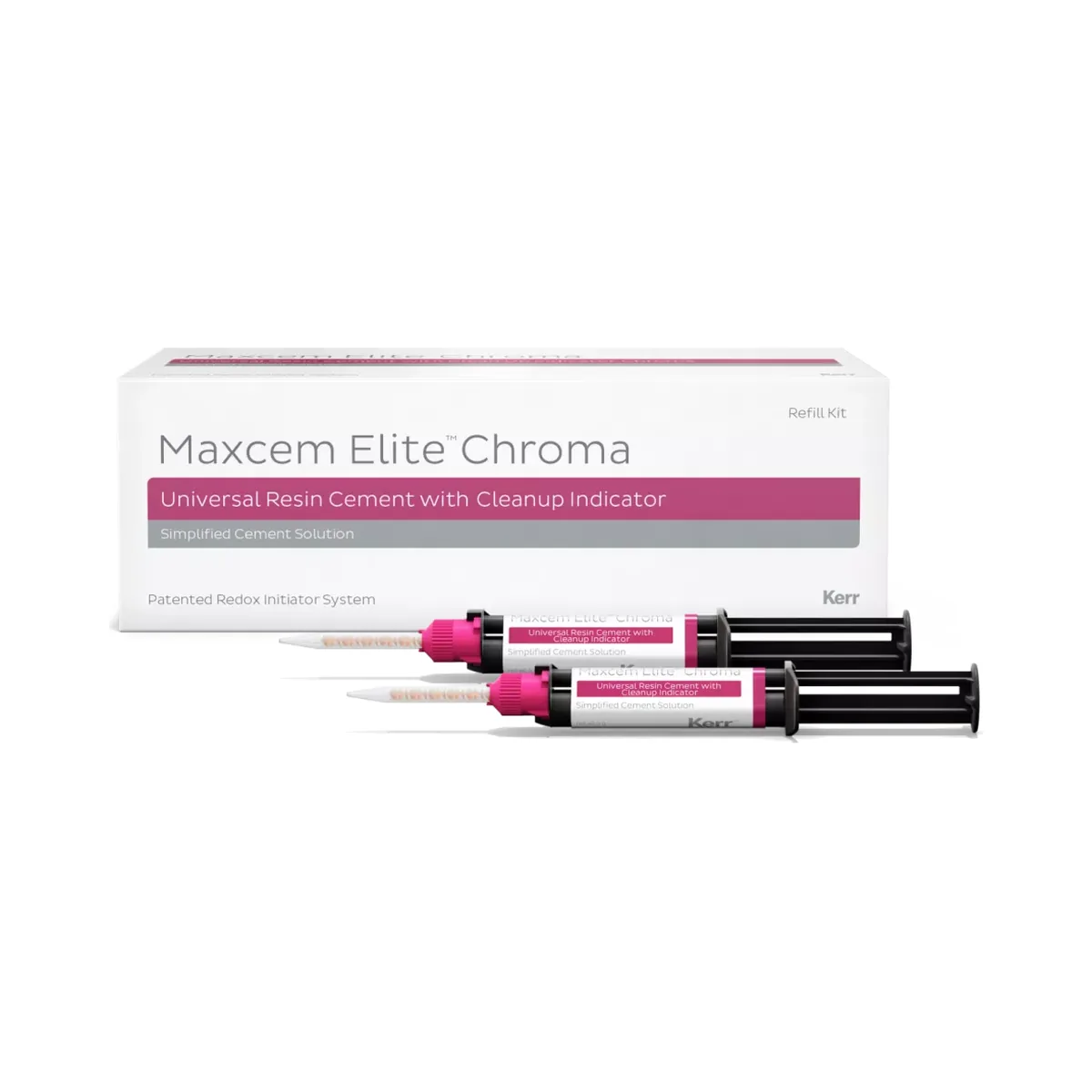 Maxcem Elite Chroma resin cement with automix syringe