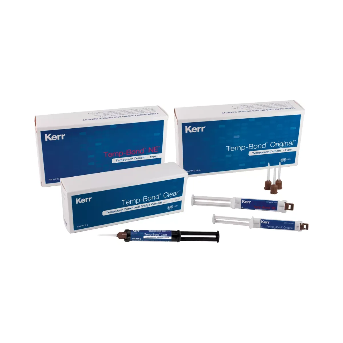 Temp-Bond temporary cement range