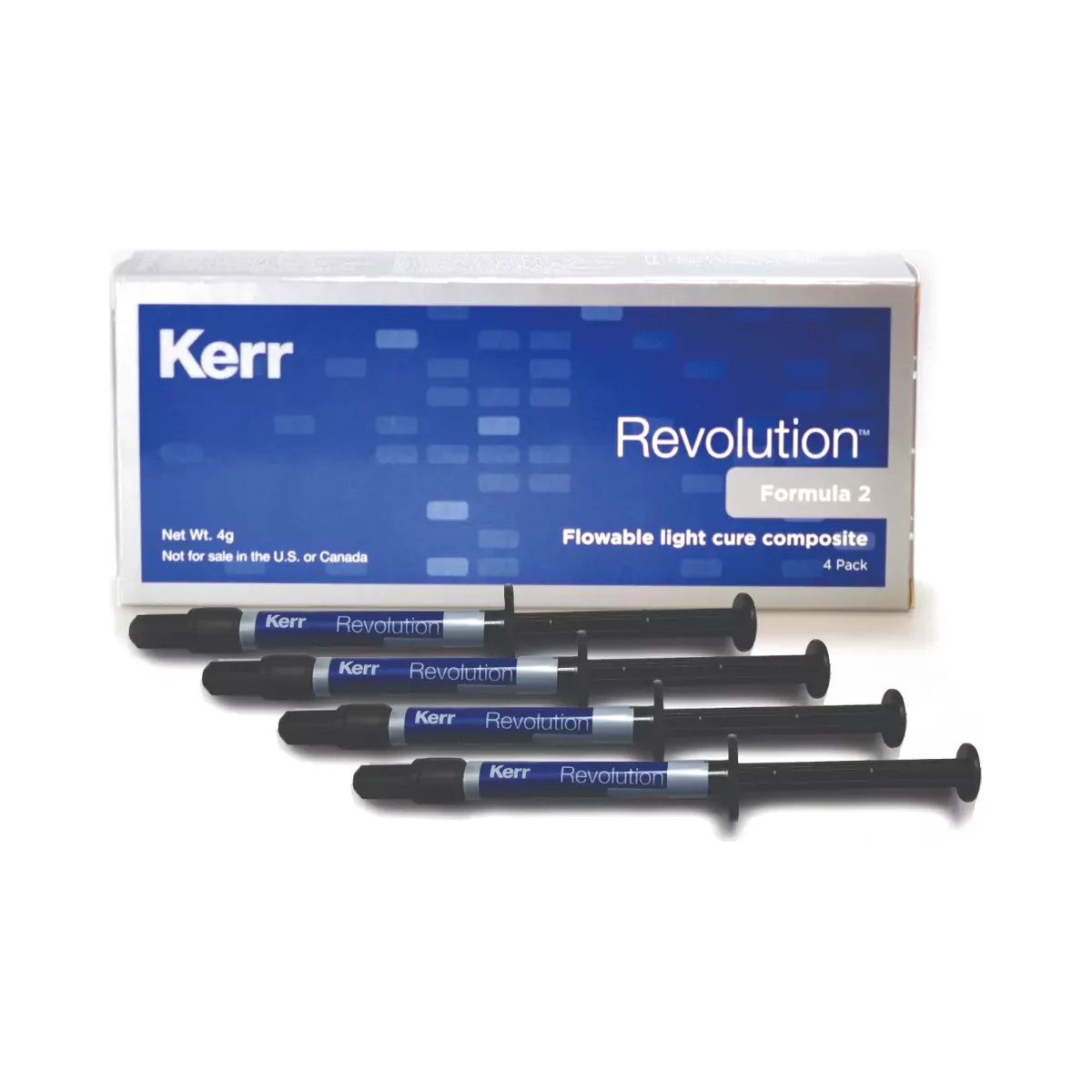 Revolution Formula 2 flowable composite and syringe