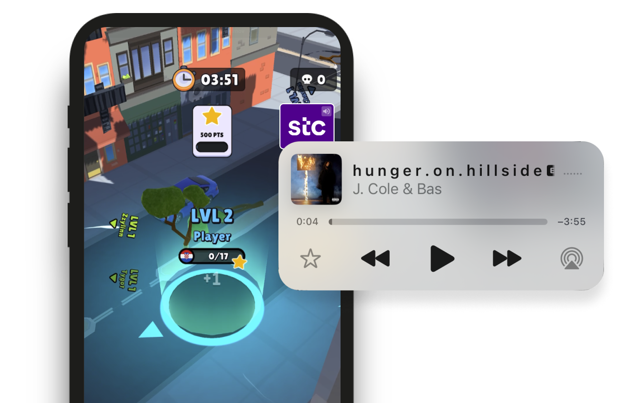 Audio pass back pauses audio from apps like Apple Music and Spotify automatically.