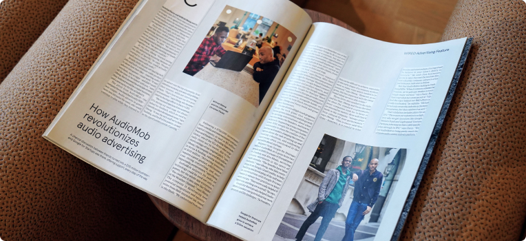 Audiomob feature in WIRED Magazine.