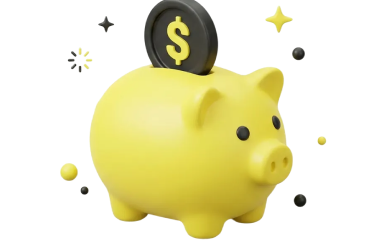 Auto-yield savings with approximately 5 percent APY on stablecoins and crypto