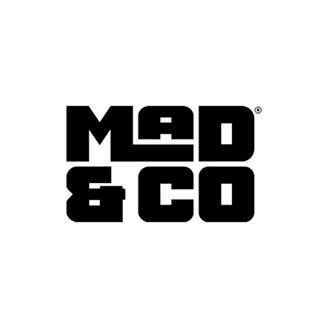 MAD & CO in bold black uppercase letters with a registered trademark symbol.