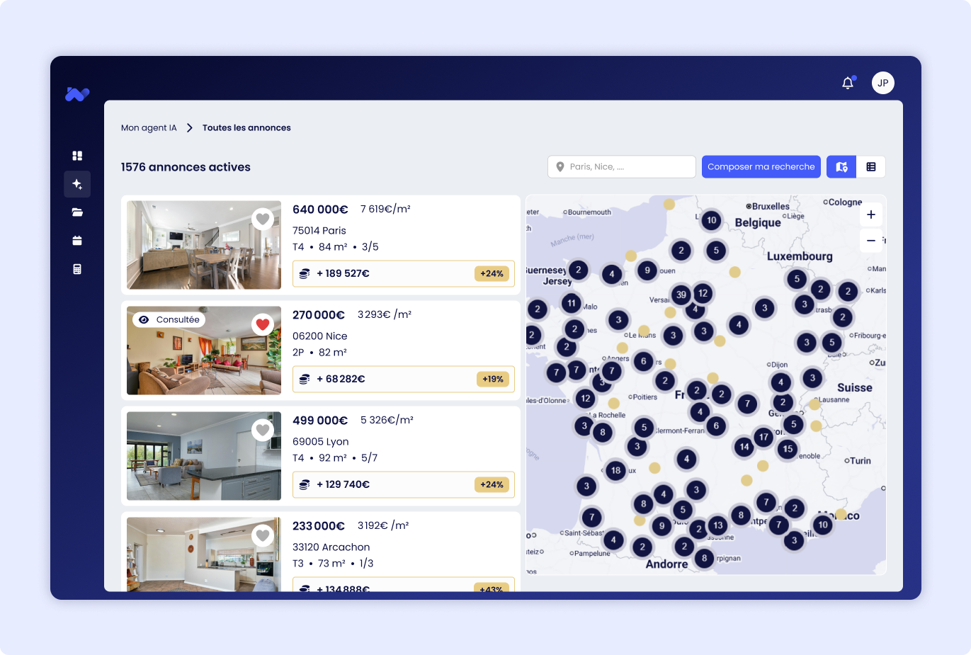 L'application Flip & Go : sélection d'opportunités par l'agent IA