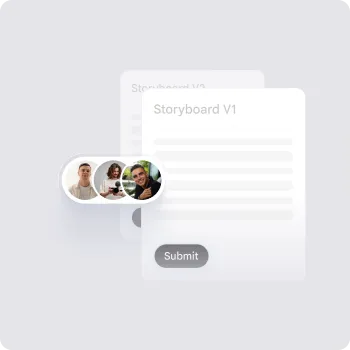 Container visual element for services section