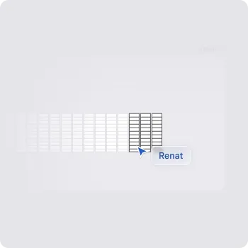 Container visual element for product section