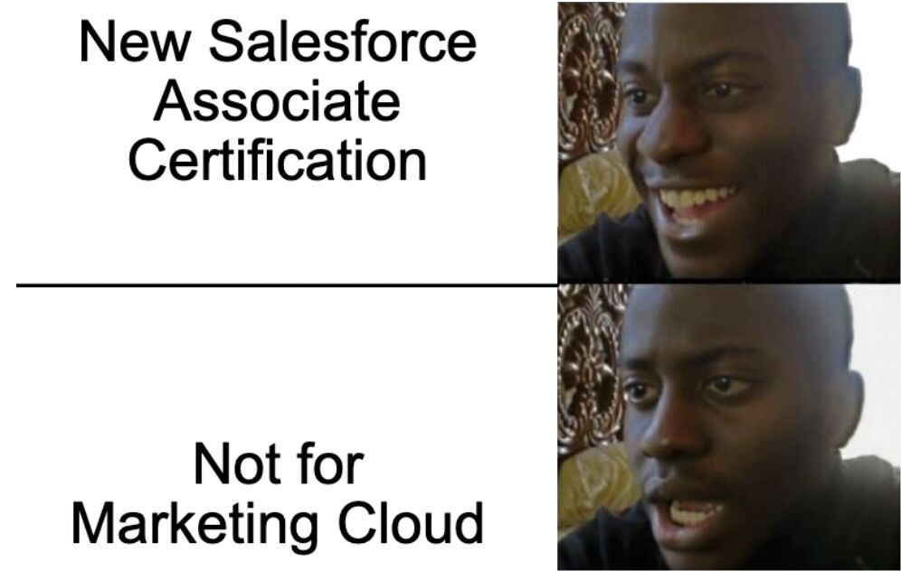 Associate-level Marketing Cloud admin in their first week