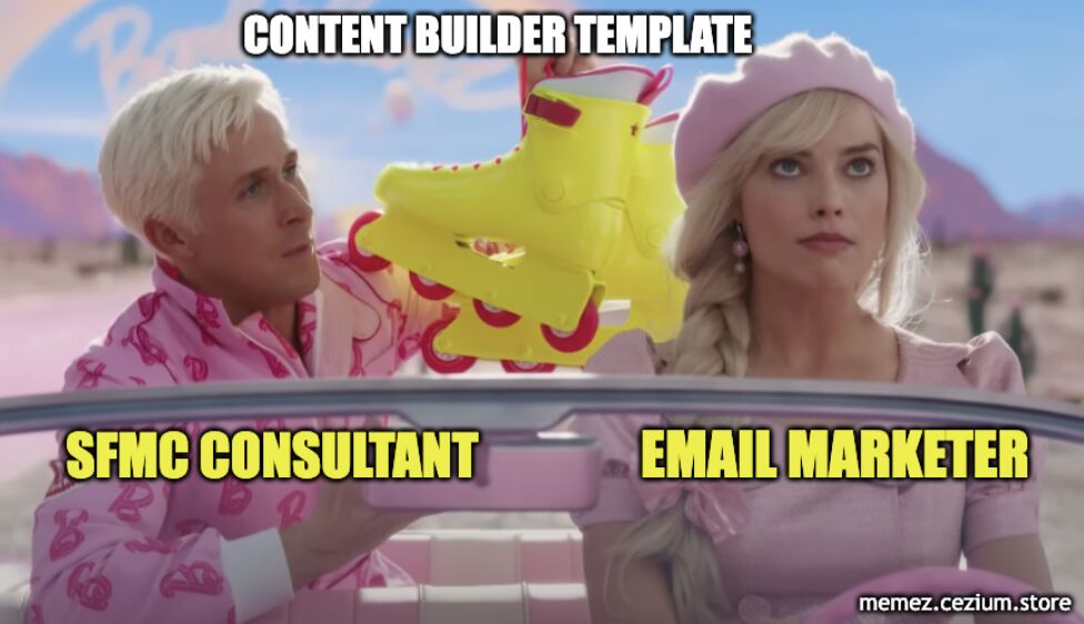 Barbie visiting Salesforce Marketing Cloud for the first time