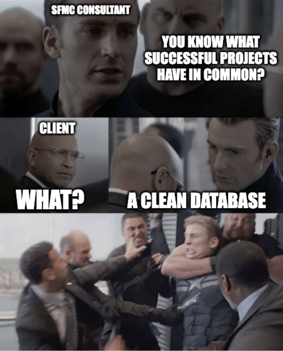 Visual gag about DE hygiene that nobody wants to own