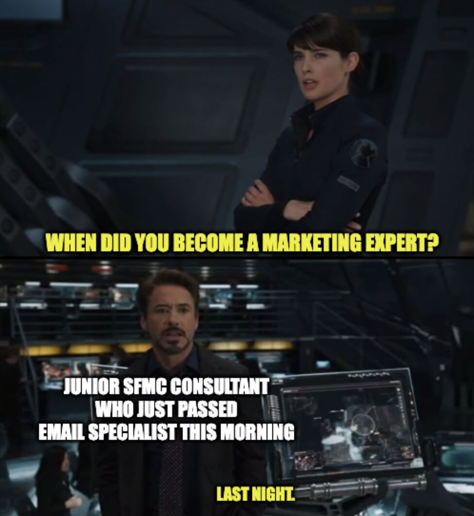 Iron Man suit-up sequence for a Trailhead certification grind