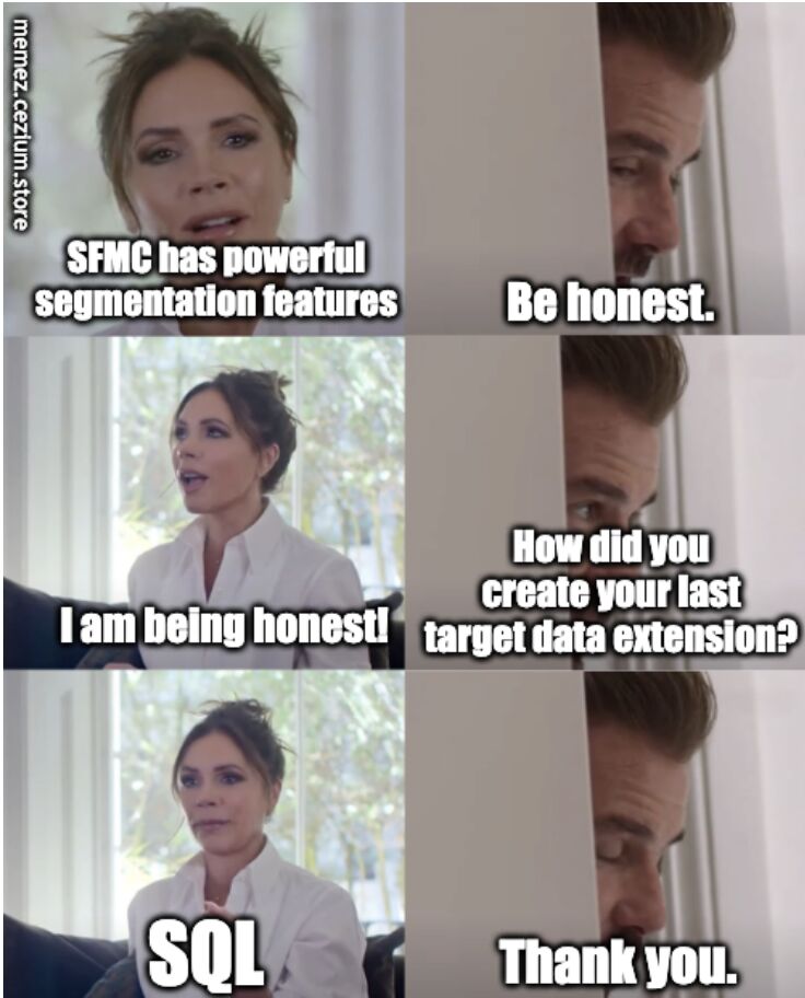 Writing SFMC SQL Query Activities and discovering the dialect quirks