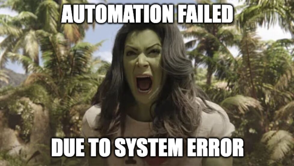 The dreaded generic SFMC system error message