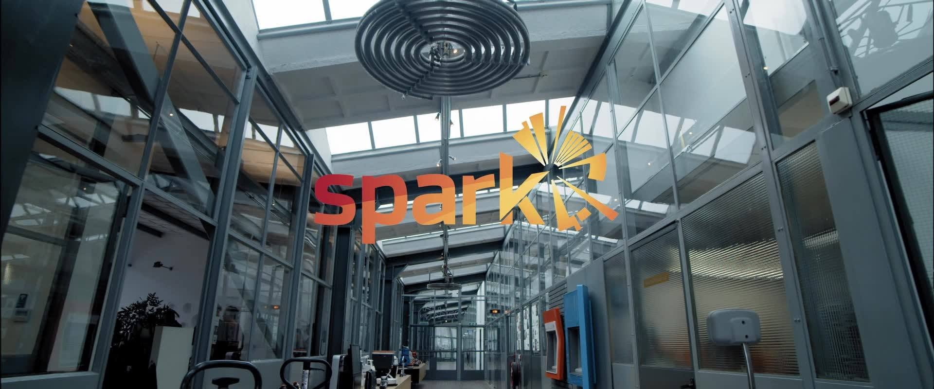 De studio van Spark Design & Innovation in Rotterdam, een industrieel monument uit 1947