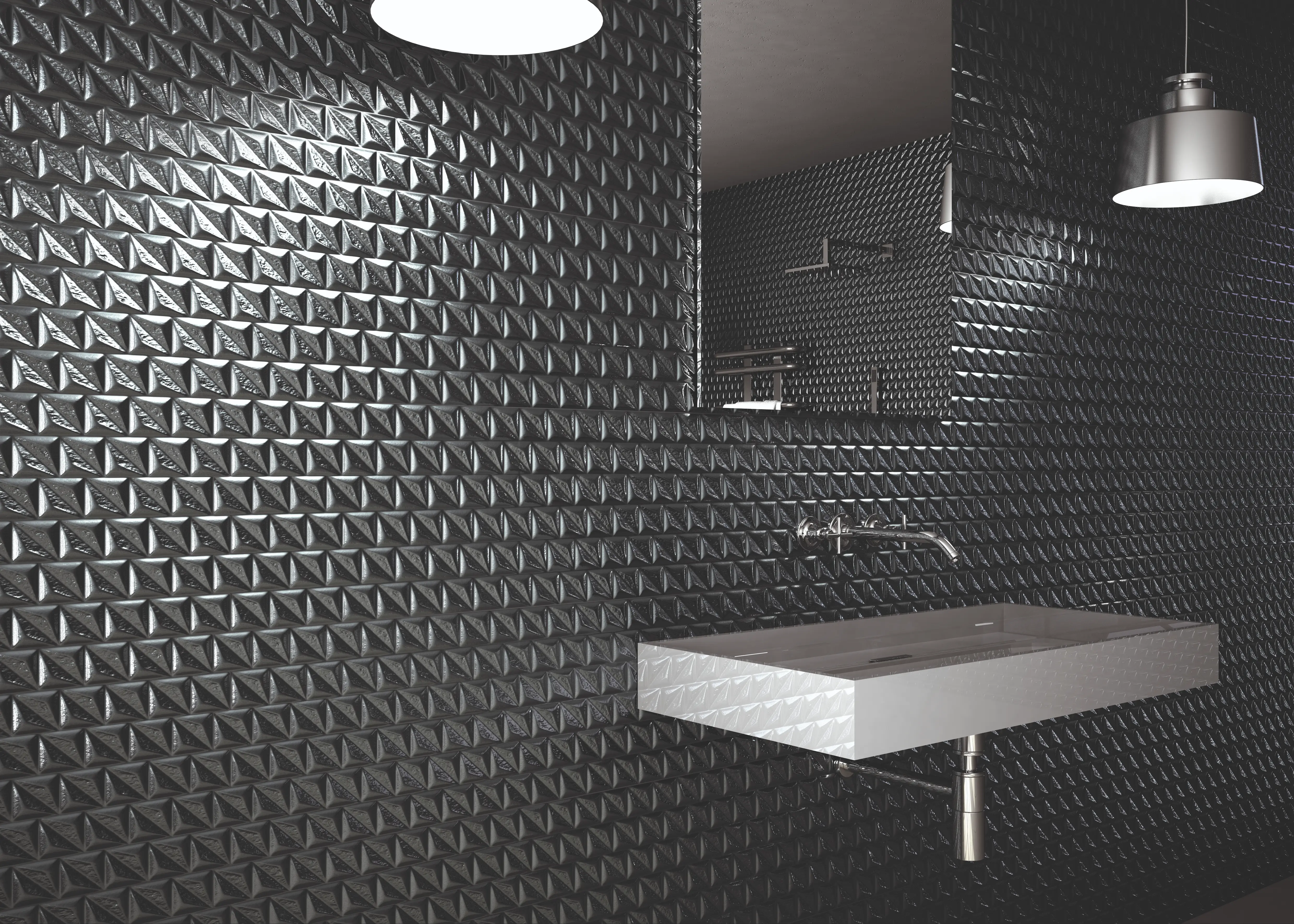 Ekskluzivna izvedba premium keramike - Antracit projekt kopalnica